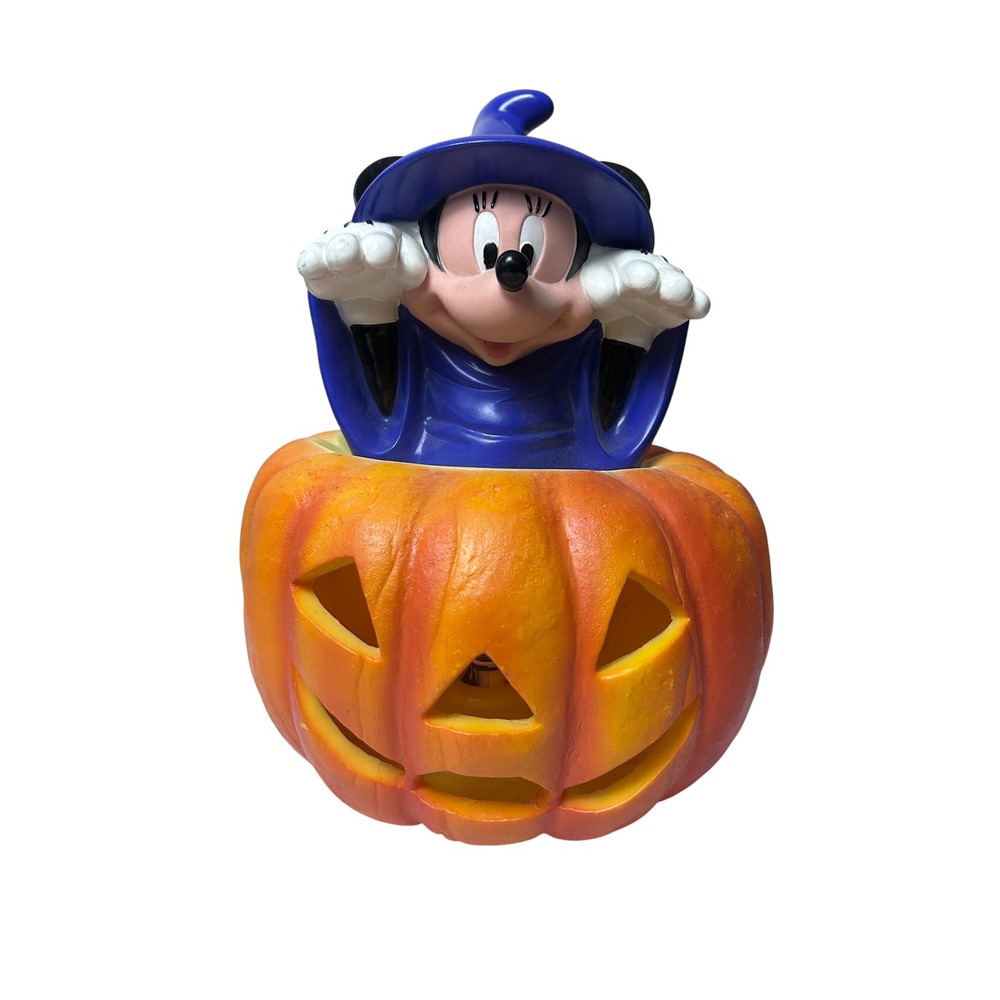 Vintage‎ 1996 Trendmasters Disney Minnie Mouse Witch Pumpkin Halloween Light